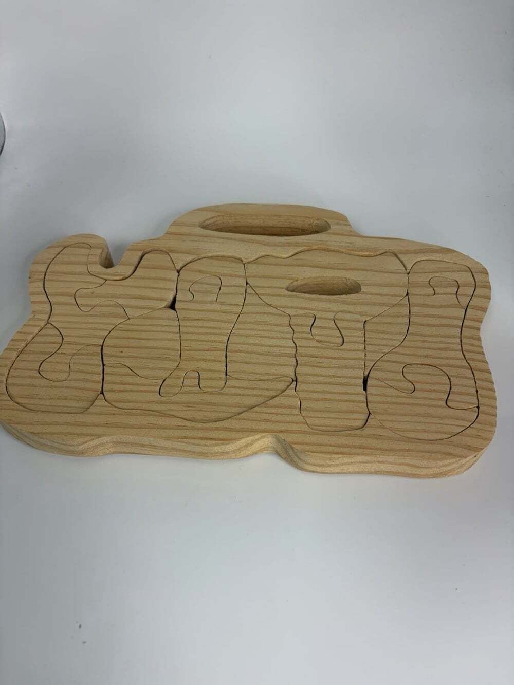 Hand Crafted Wooden Tool Puzzle Set 10”x6.5”x1”